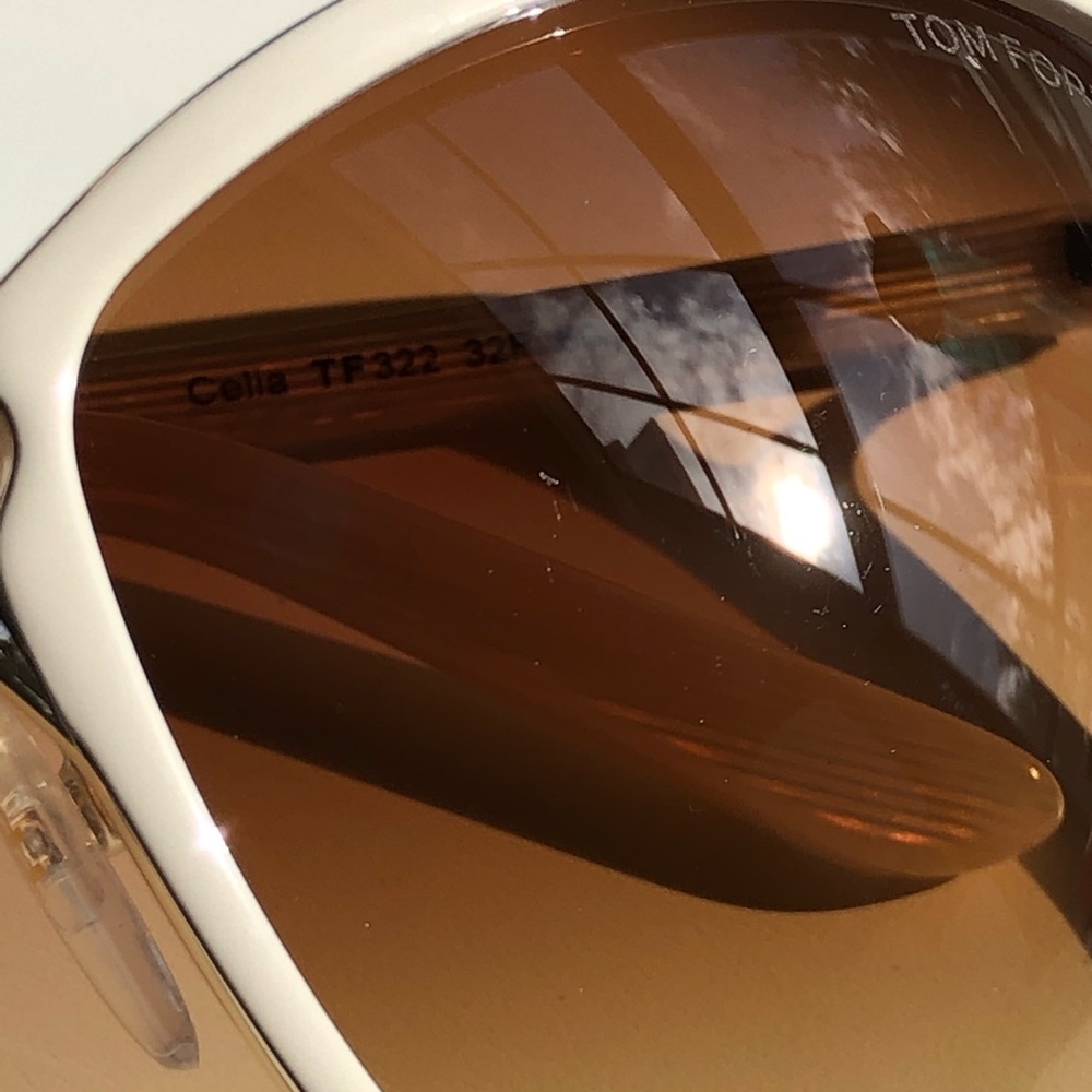 New TOM FORD Gradient White Butterfly Sunglasses - Picture 8 of 8